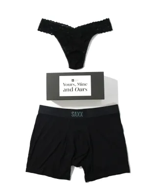 Signature Lace Original Rise Thong and SAXX Super Soft Vibe Boxer Brief