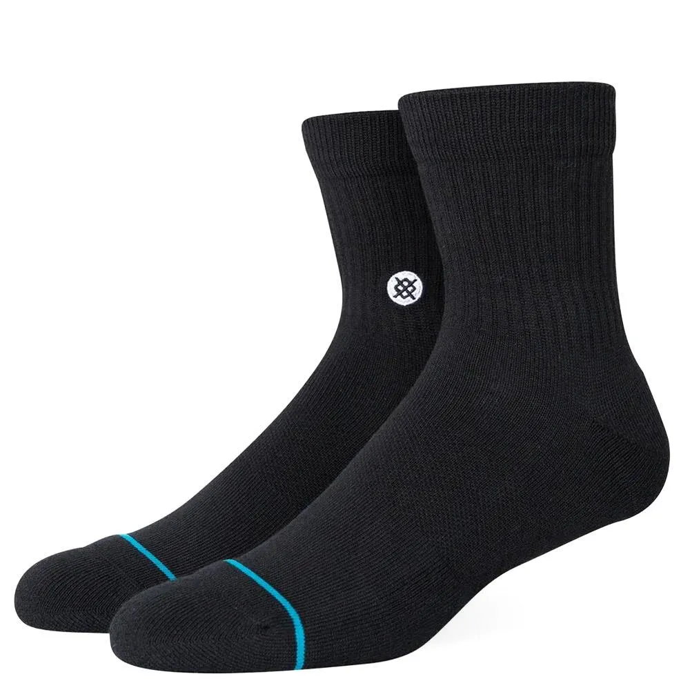 Stance Icon Quarter Socks 3-Pack - Black