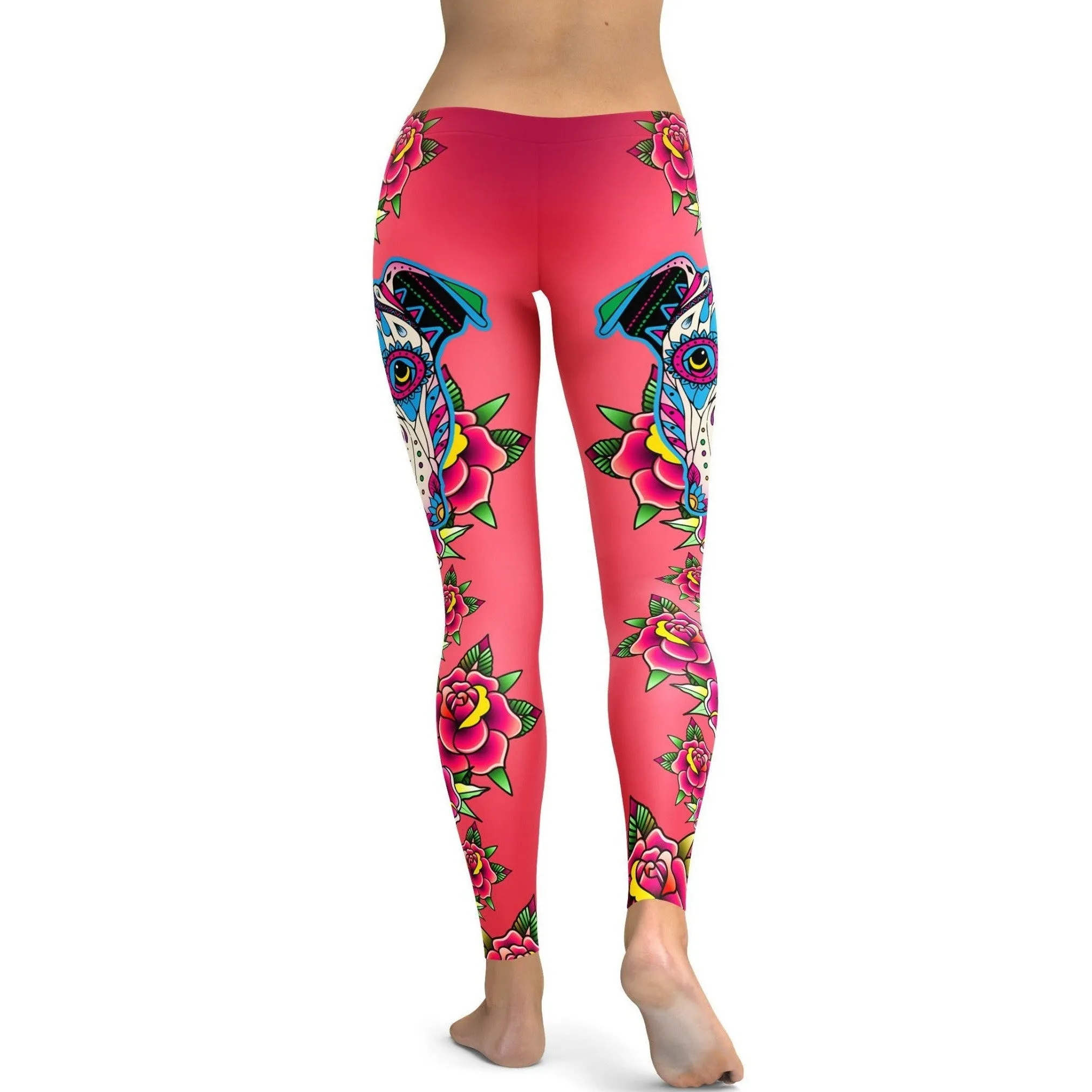 Sugar Skull Boxer Leggings