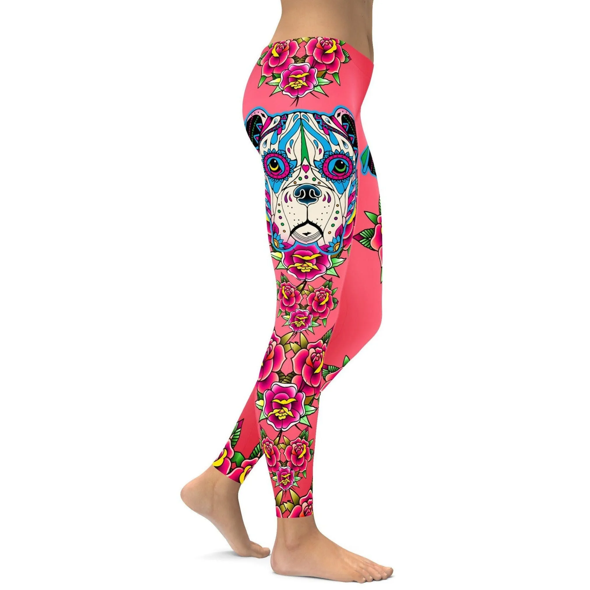 Sugar Skull Boxer Leggings