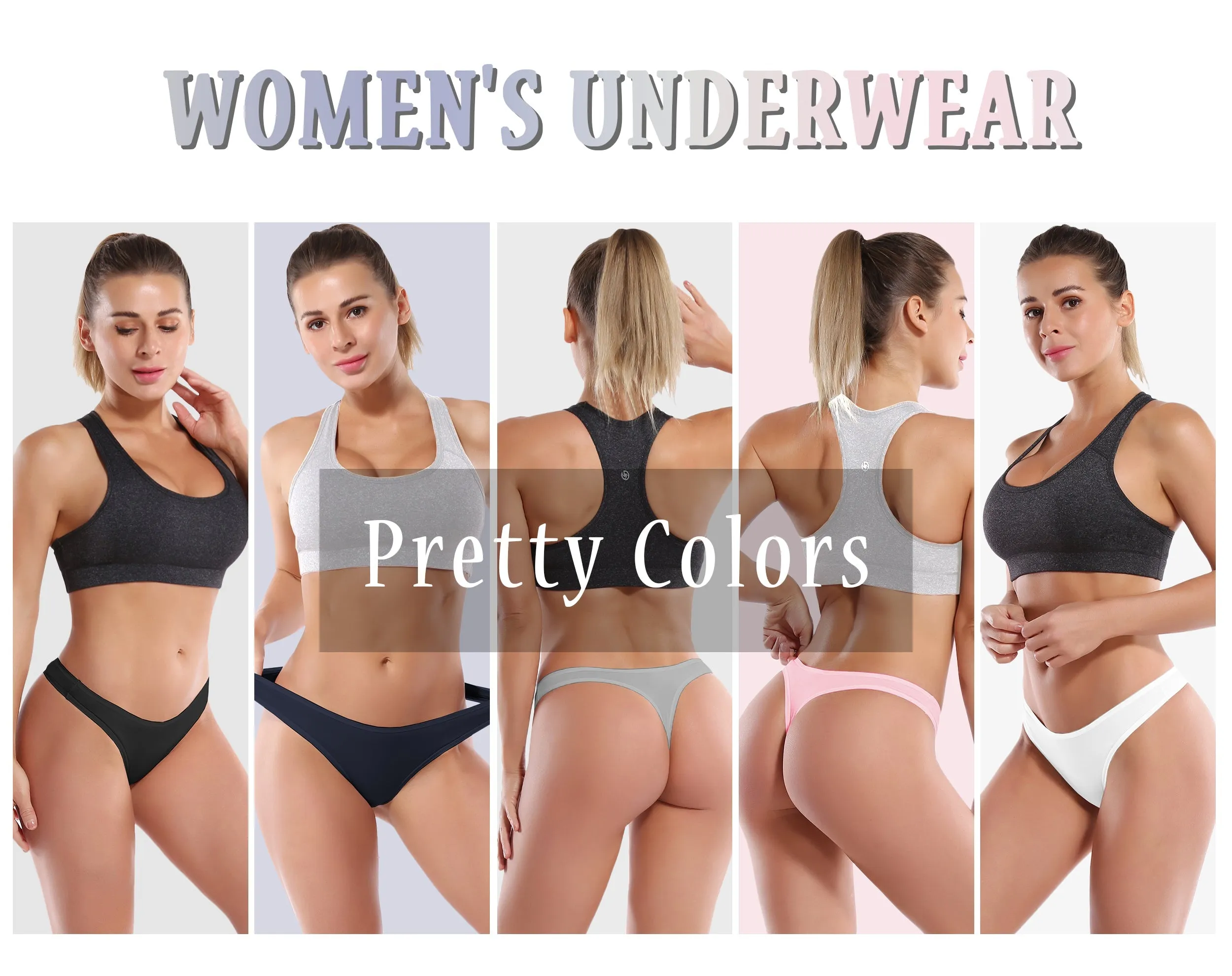 Super Soft Modal Sports Thongs underwear darknavy_Jogging