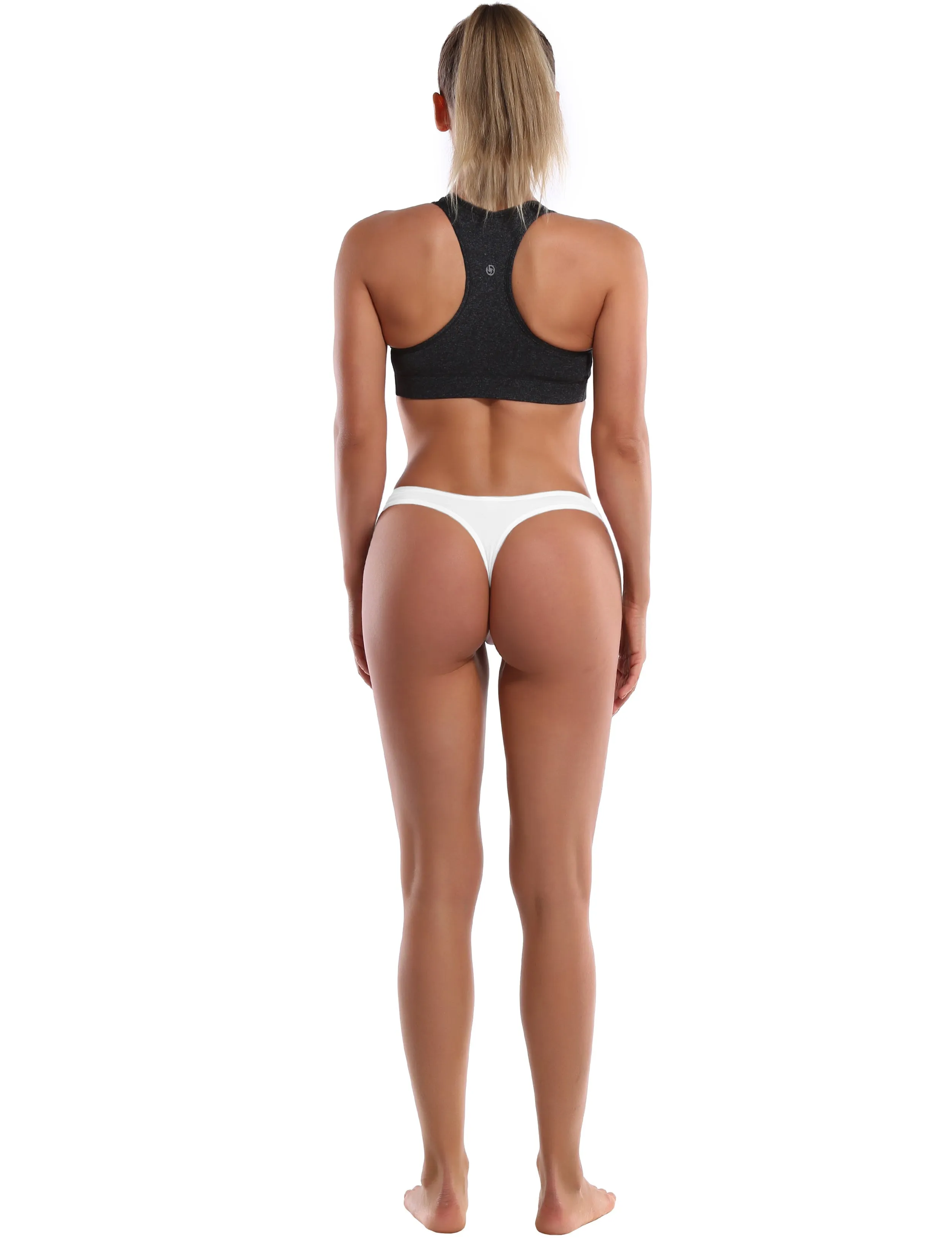Super Soft Modal Sports Thongs underwear white_Biking