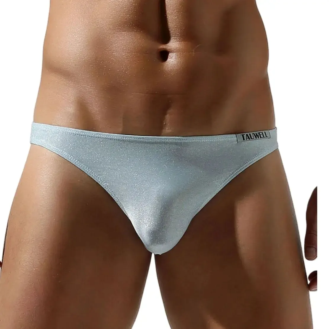 Tauwell Men's Shiny Briefs - Low-Rise Sexy Underwear with Lurex & Spandex 24107