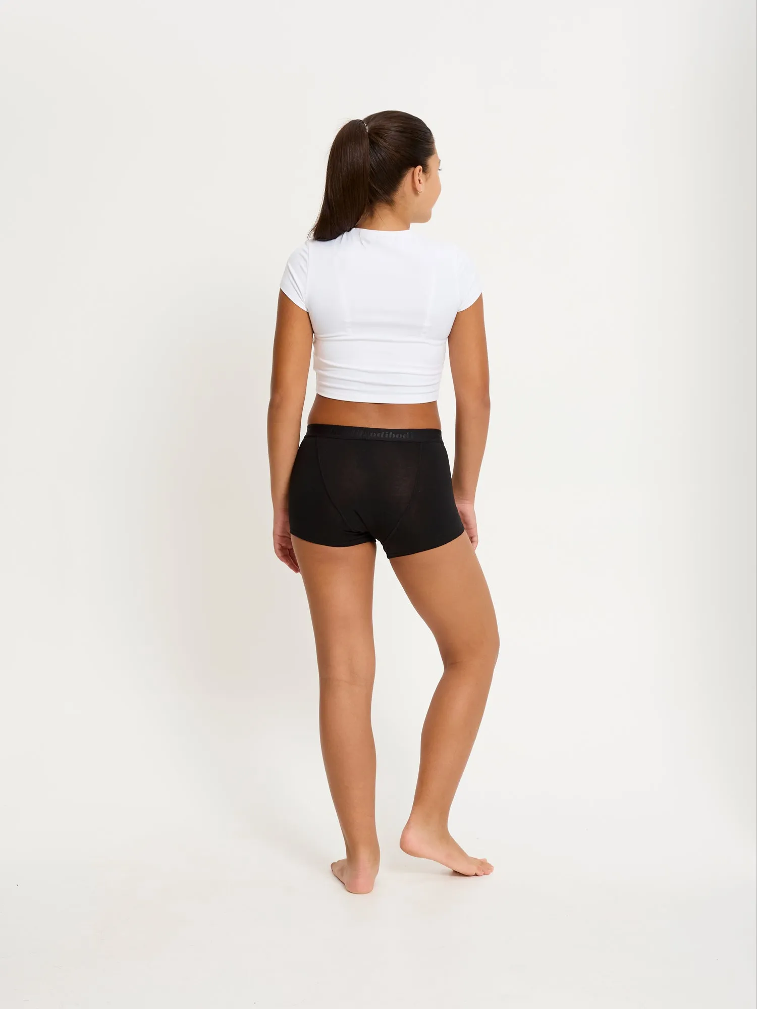 Teen Hipster Boyshort Moderate Black
