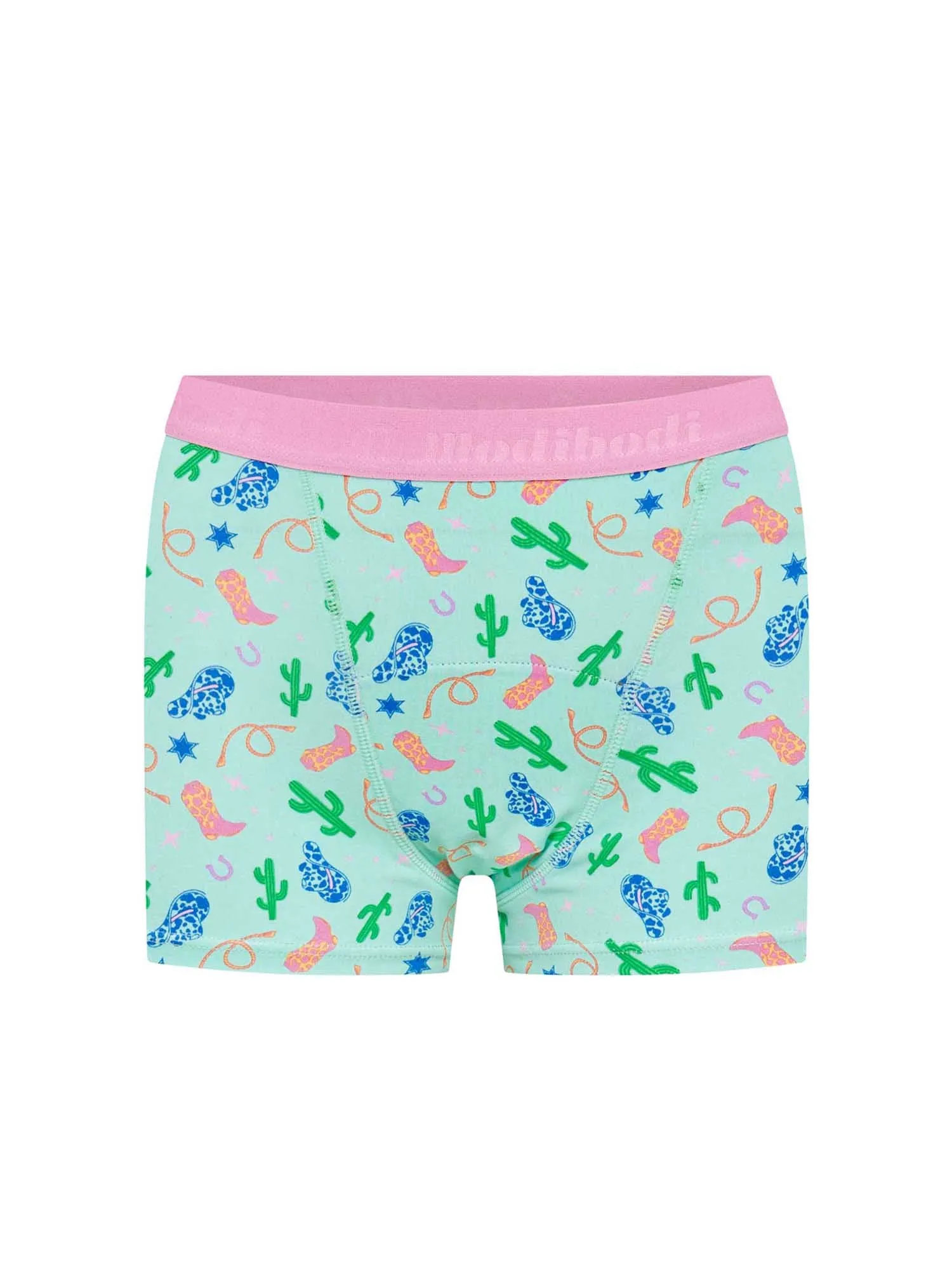Teen Hipster Boyshort Moderate Wild West Green