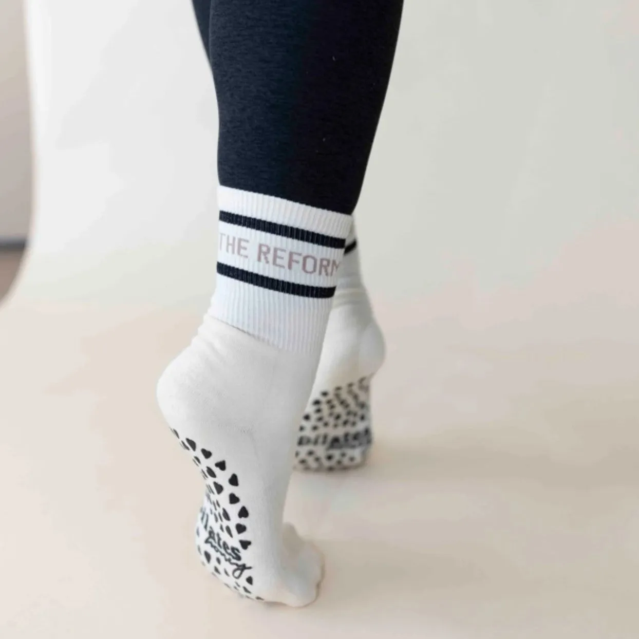The Reformer Has My Heart - Crew Grip Sock (Barre / Pilates)