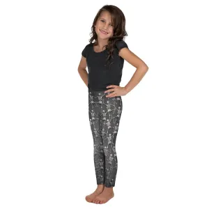 Tiny Skeletons Creeping Up Kid's Leggings