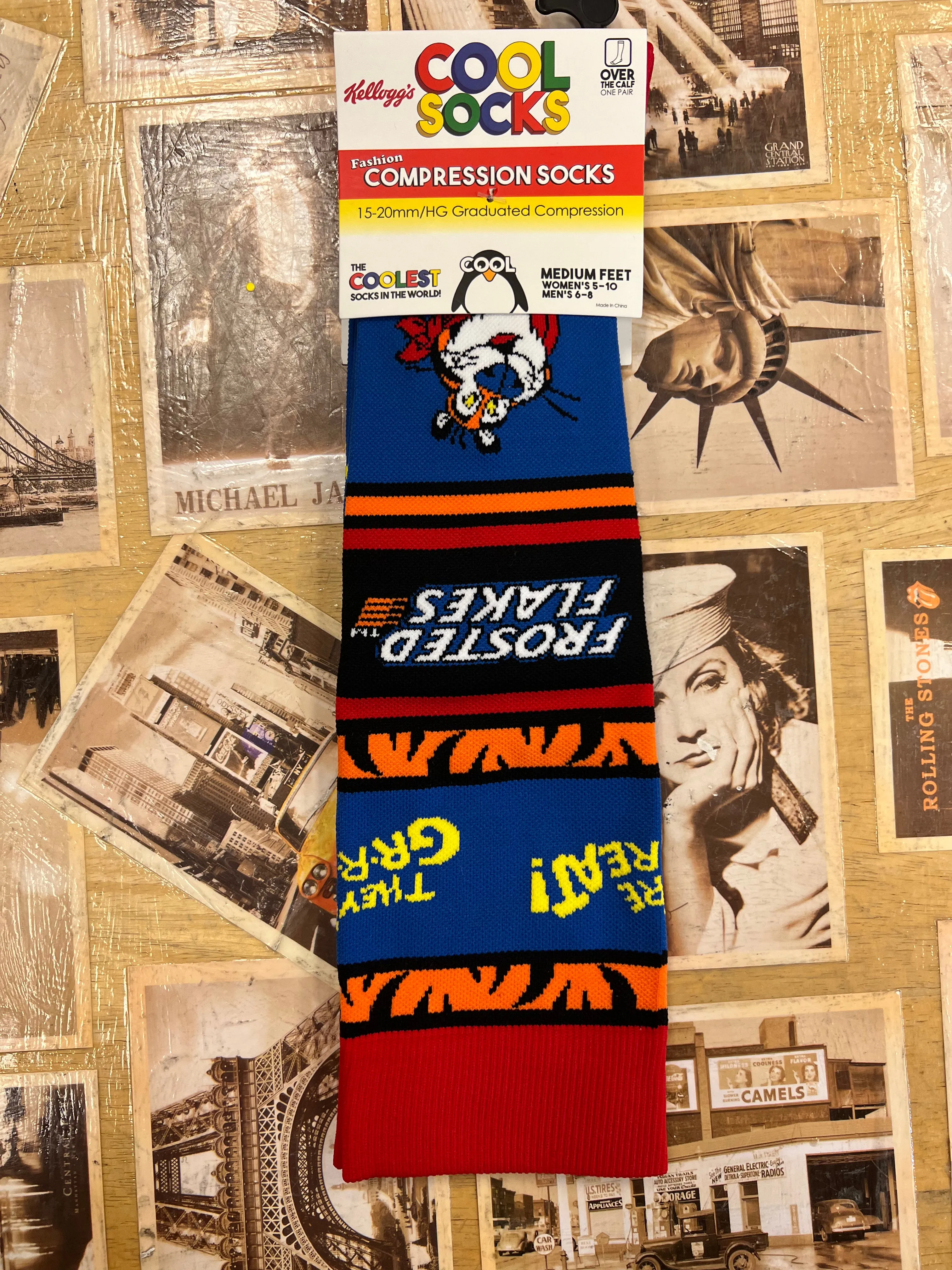 Tony the Tiger Compression Socks (medium, men's size 6-8, women's size 5-10)