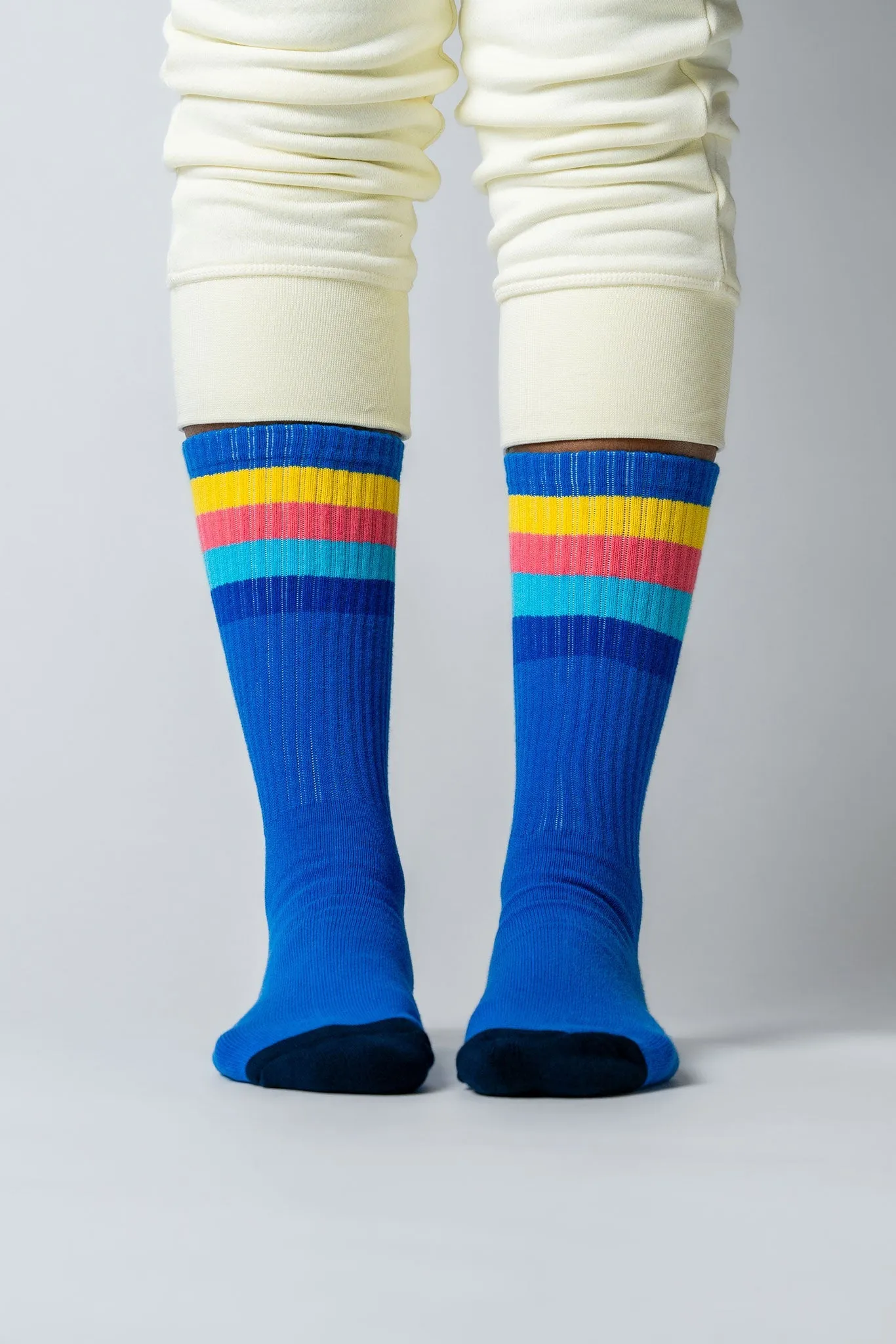 Unisex Socks - Sold As A Pack Of 5. Navy, White, Cobalt Blue, Black, Grey