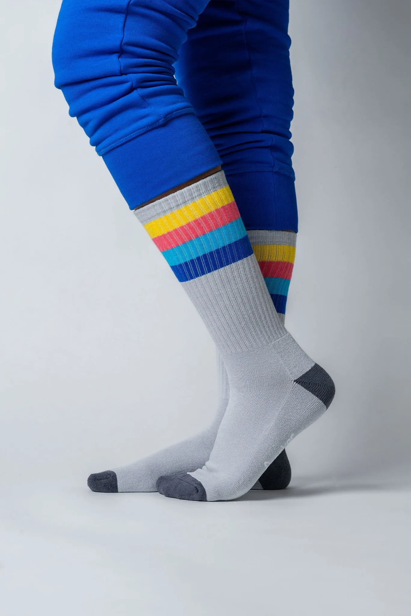 Unisex Socks - Sold As A Pack Of 5. Navy, White, Cobalt Blue, Black, Grey