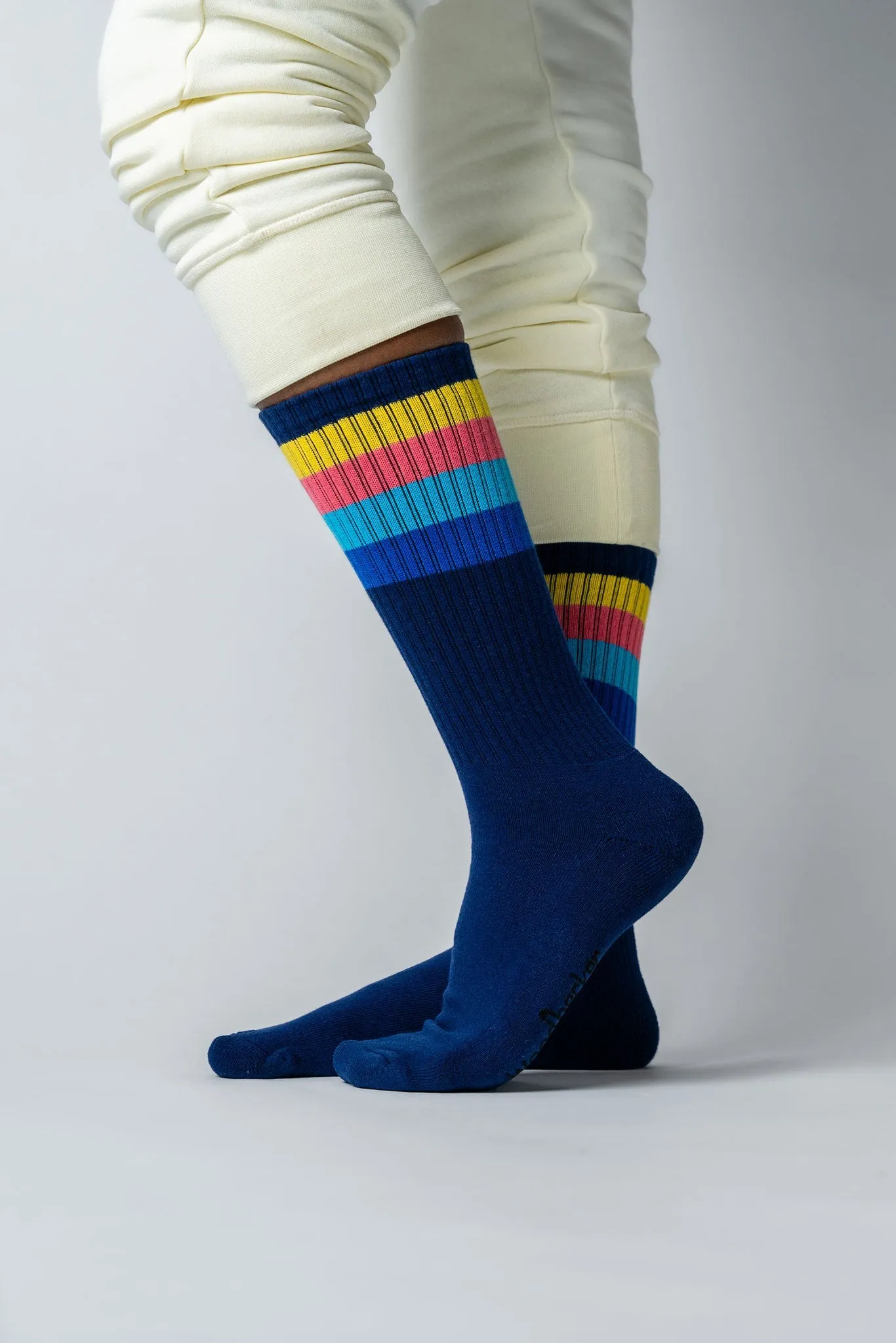 Unisex Socks - Sold As A Pack Of 5. Navy, White, Cobalt Blue, Black, Grey