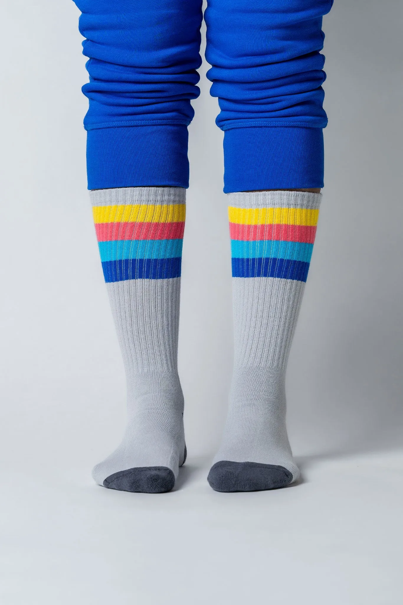 Unisex Socks - Sold As A Pack Of 5. Navy, White, Cobalt Blue, Black, Grey
