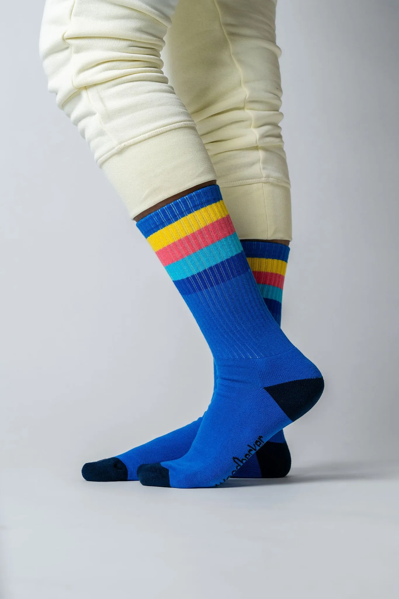 Unisex Socks - Sold As A Pack Of 5. Navy, White, Cobalt Blue, Black, Grey