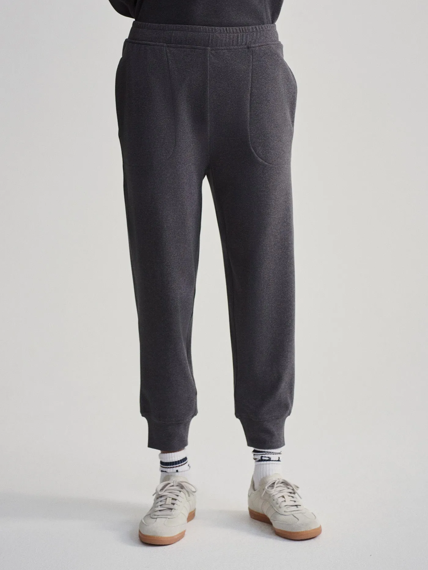 Varley Brushed Rib Slim Cuff Pant 25 - Black Marl