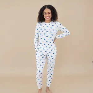 Women's Jogger Pajama Set in Blueberry