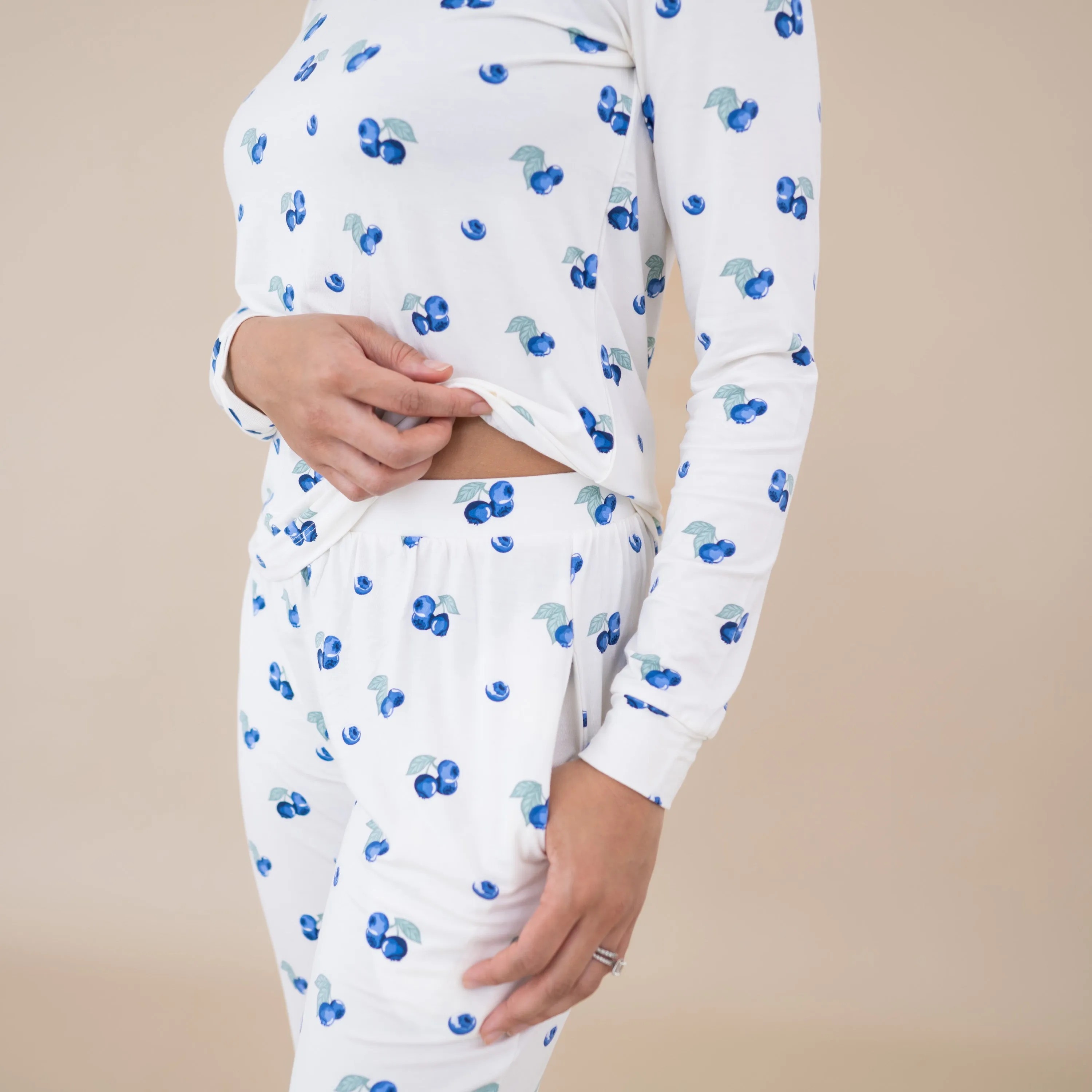 Women's Jogger Pajama Set in Blueberry
