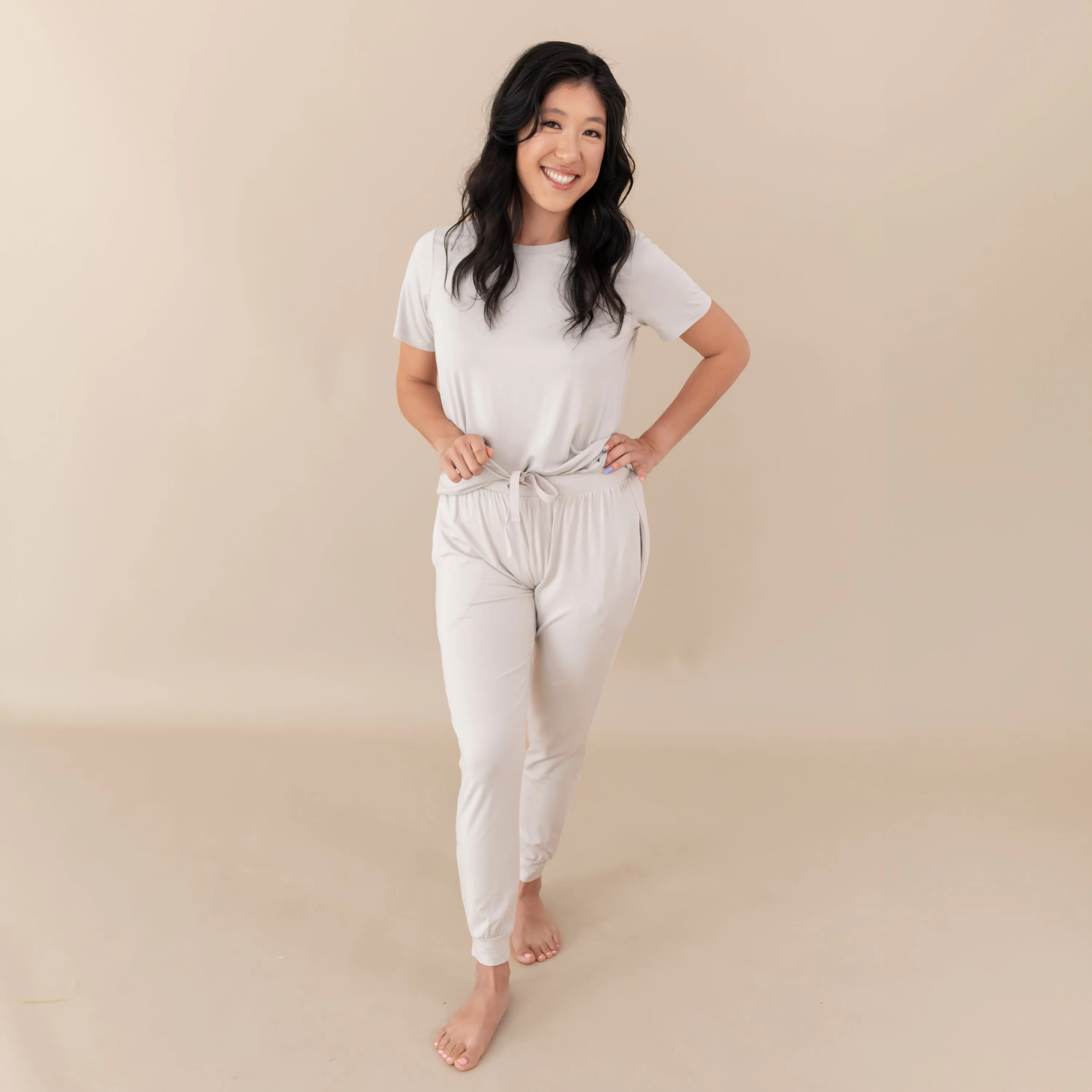 Women's Jogger Pants in Oat