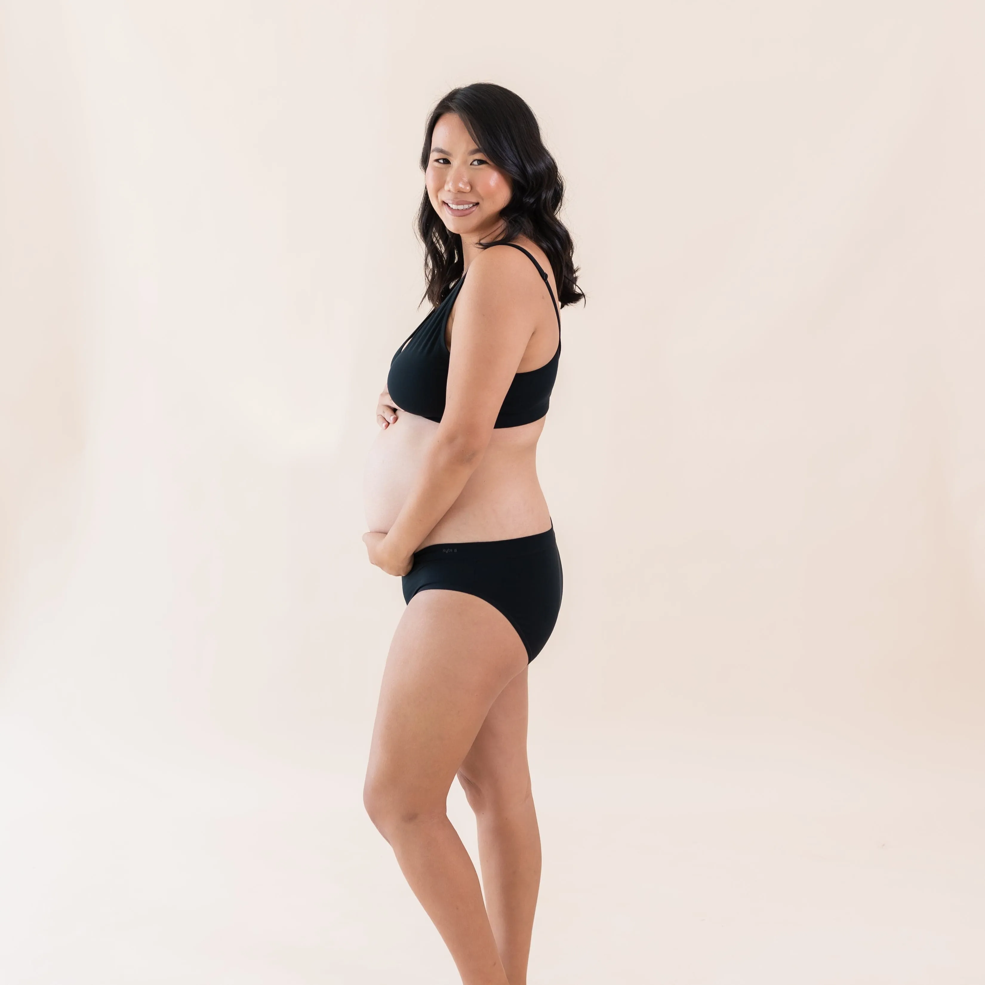 Women's Midi Brief in Midnight