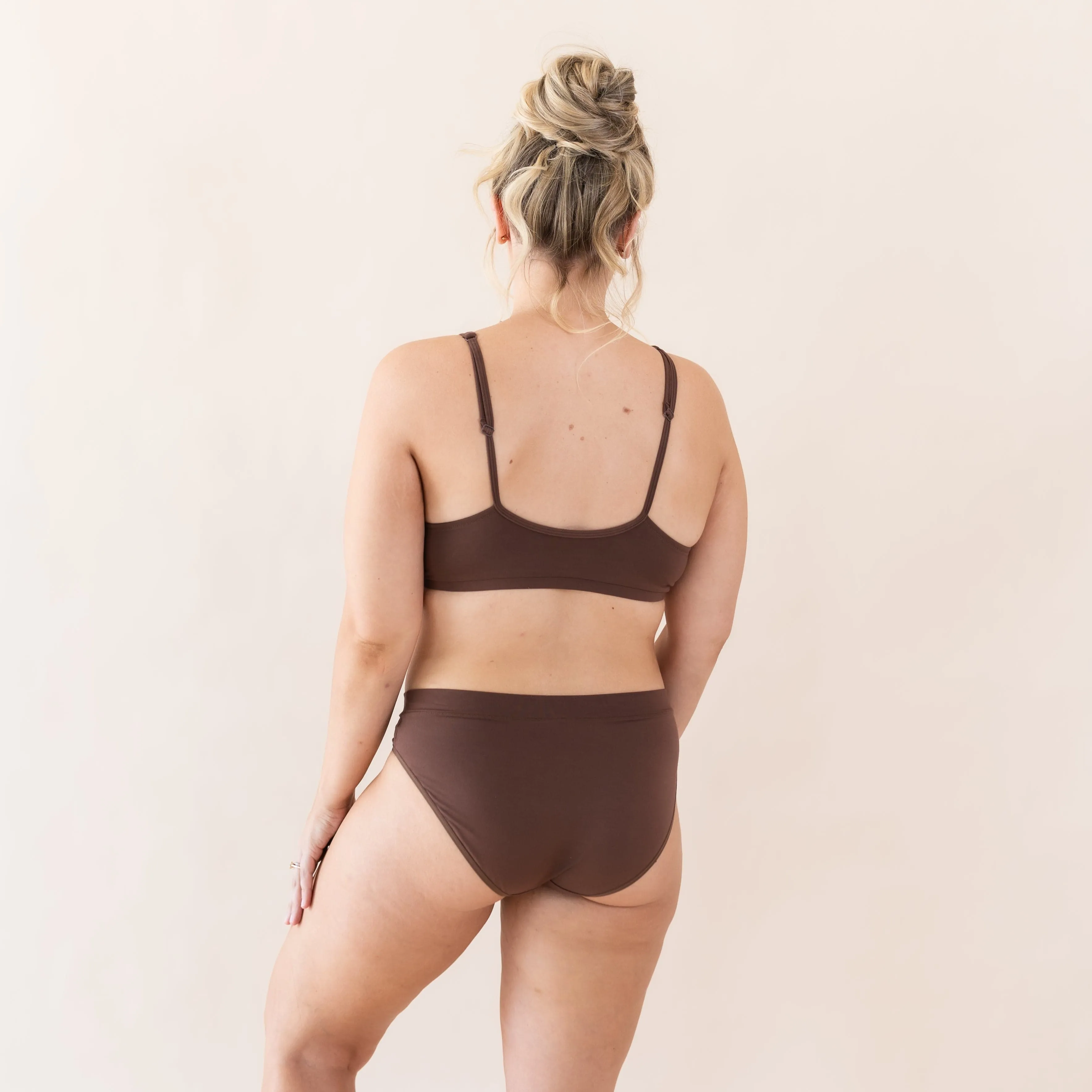 Women's Midi Brief in Toffee