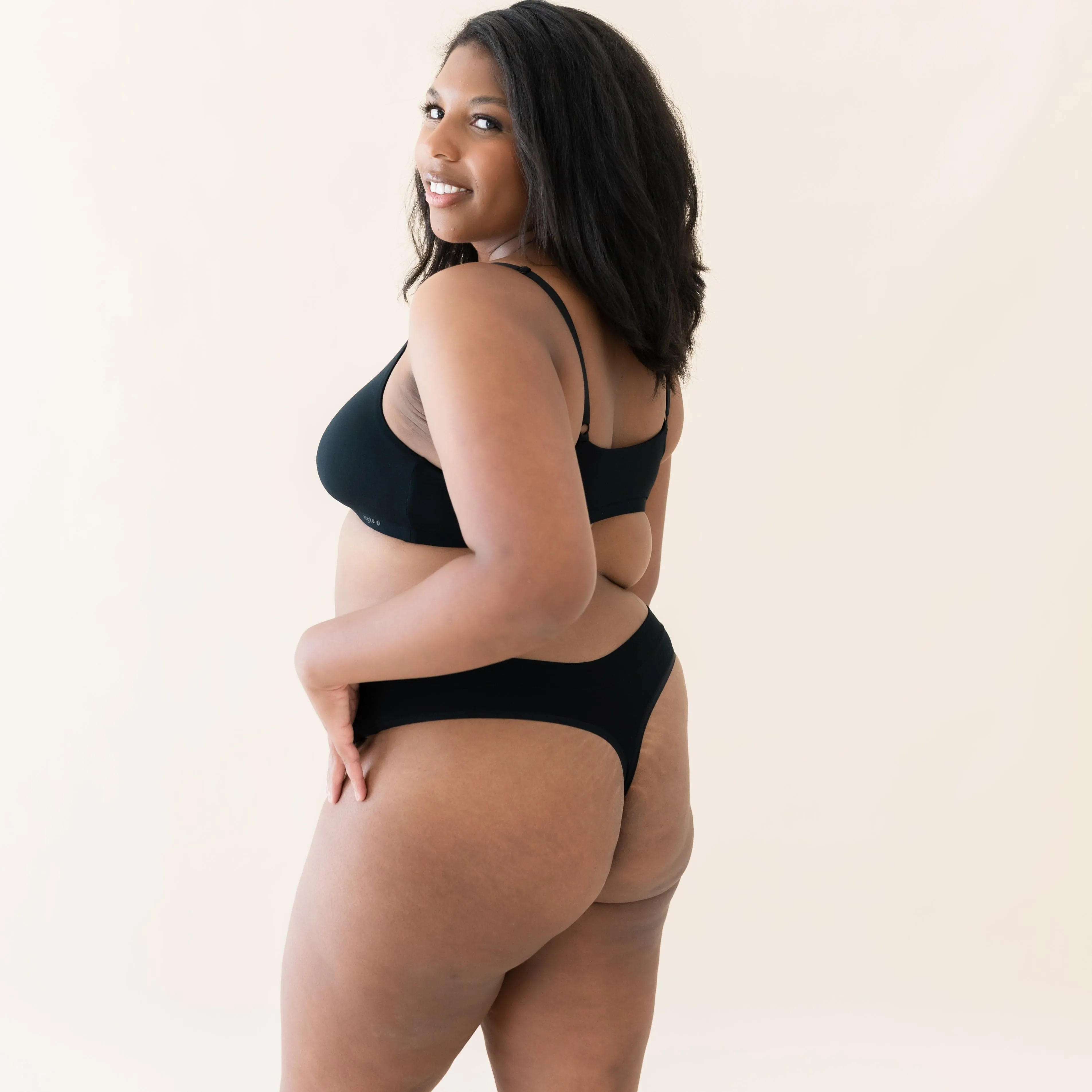 Women's Thong in Midnight