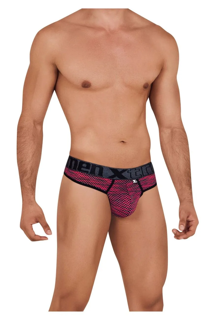 Xtremen 91100X Microfiber Mesh Thongs Color Red